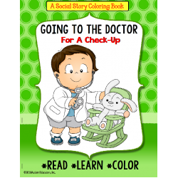 Social Story Coloring Book Series GOING TO THE DOCTOR (Boy version)